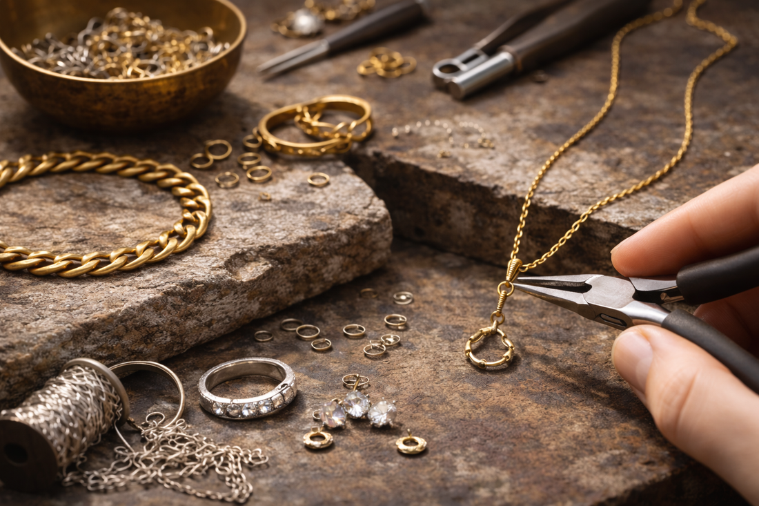 Jewellery being made
