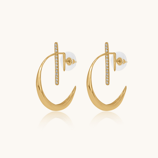 La Luna Earring Yellow Gold