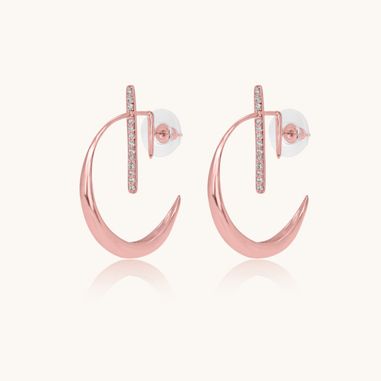 La Luna Earring Rose Gold