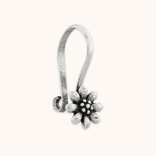 Silver Blossom Nose Clip