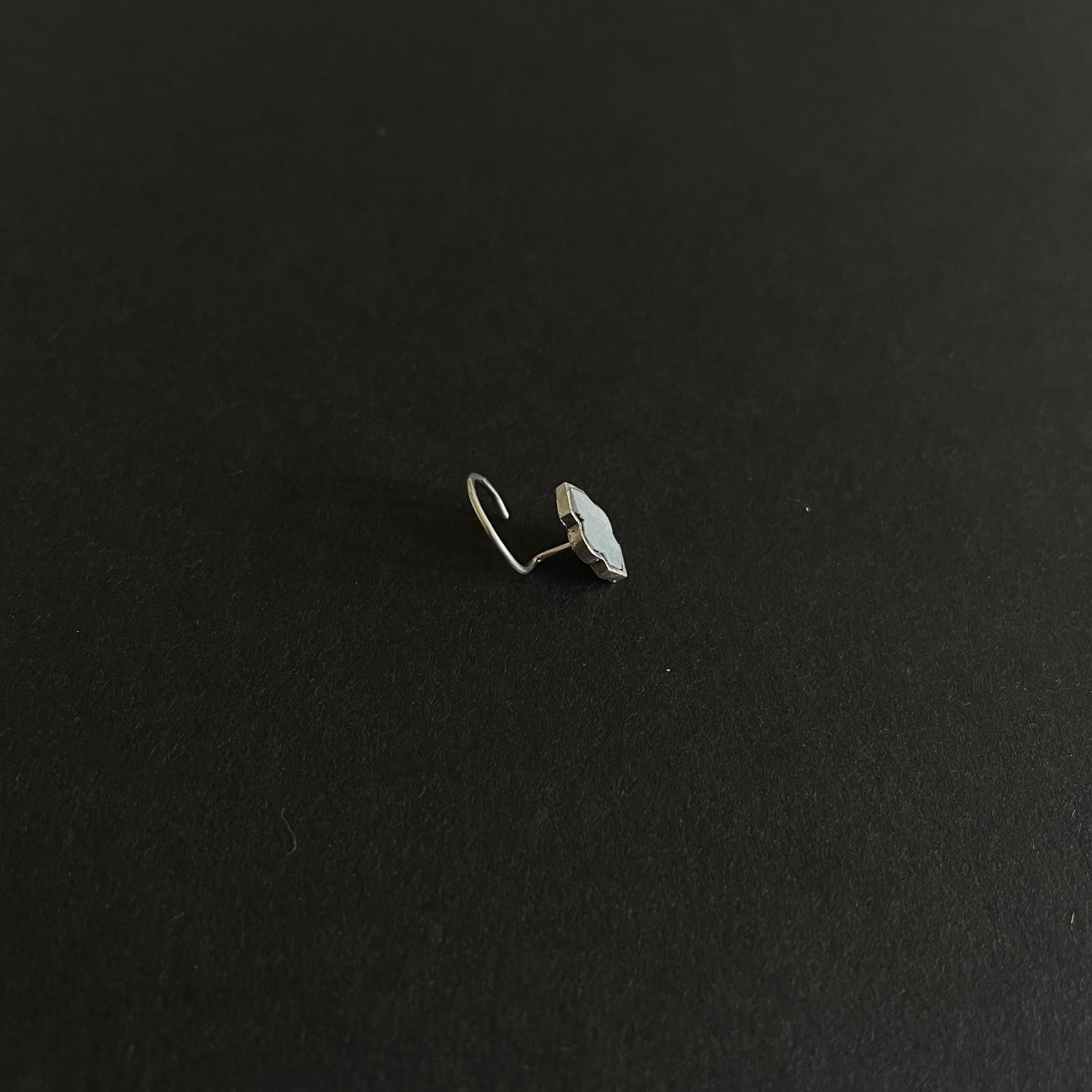 Silvery Shadow Nose Pin