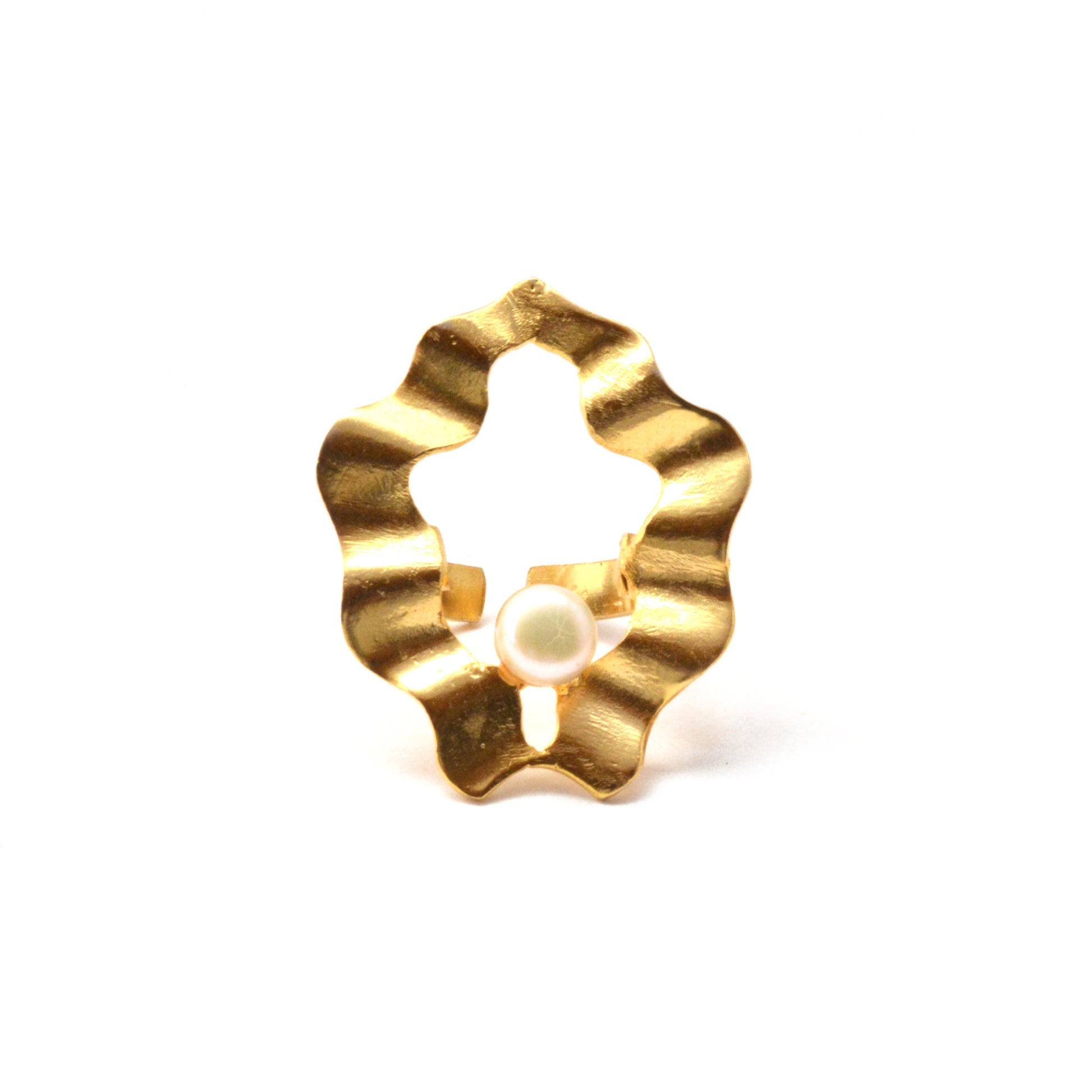 gold pearl ring