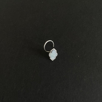 Silvery Shadow Nose Pin