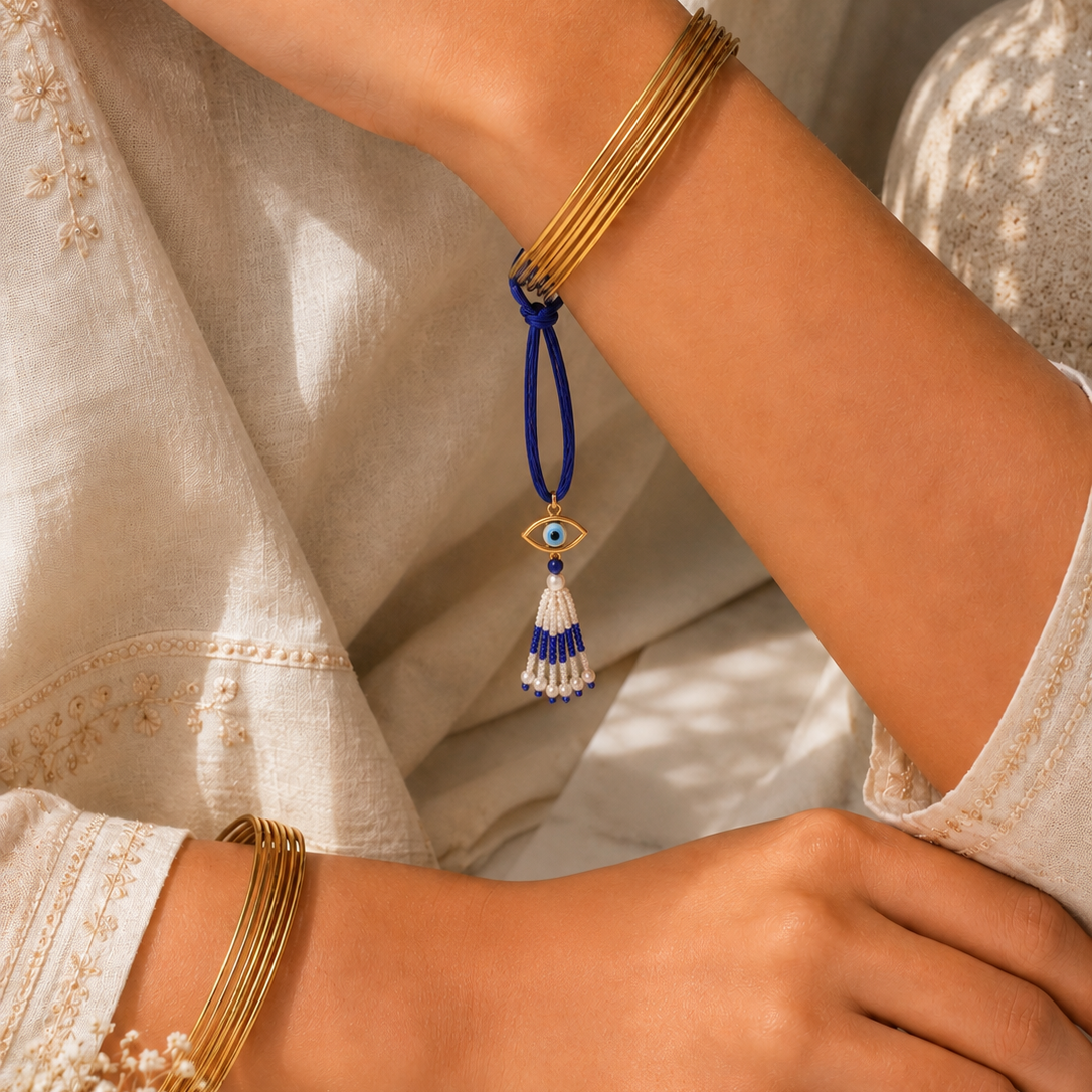 Lumba Evil Eye Pendant Rakhi