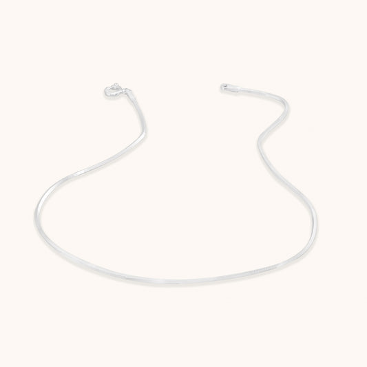 A delicate sterling silver chain anklet with a secure spring ring clasp shown on a clean white background.