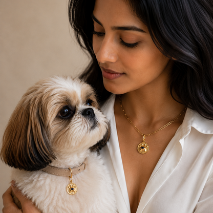 pet mom and pet matching jewellery