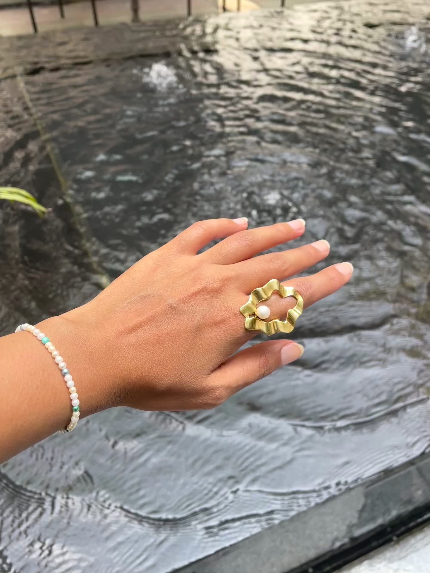 Pearl Drop Ring